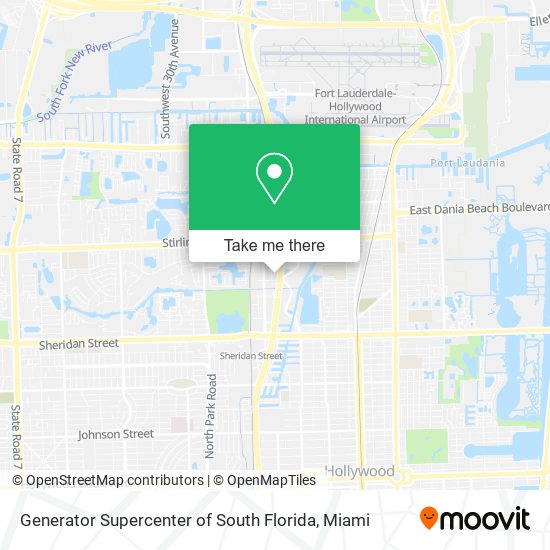 Generator Supercenter of South Florida map