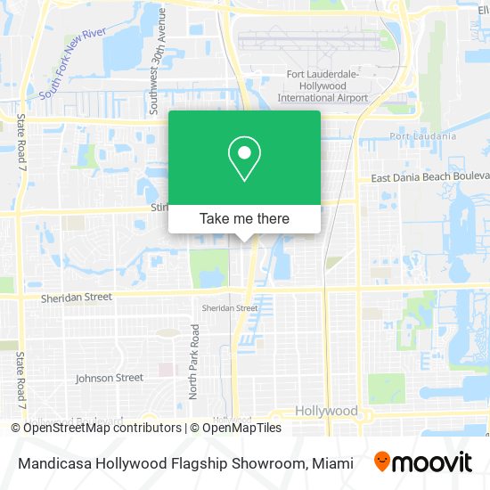 Mandicasa Hollywood Flagship Showroom map