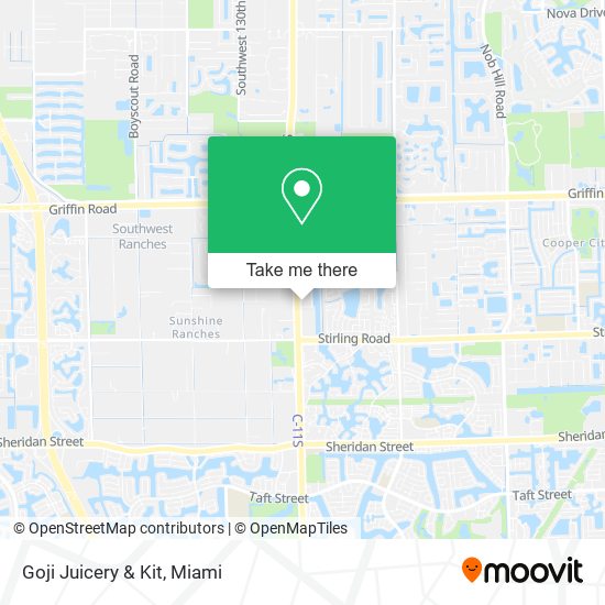Mapa de Goji Juicery & Kit