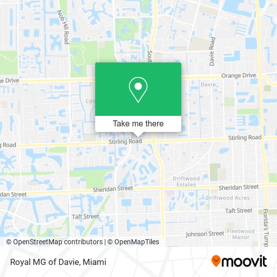 Mapa de Royal MG of Davie