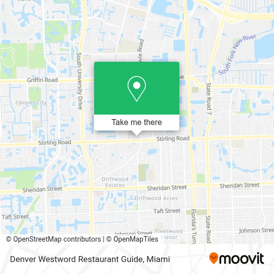 Denver Westword Restaurant Guide map