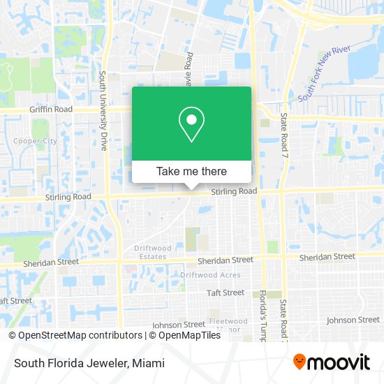 South Florida Jeweler map