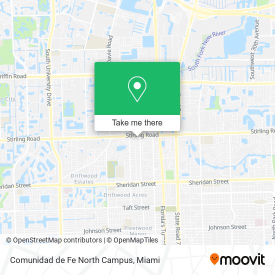 Comunidad de Fe North Campus map