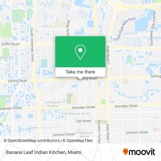 Mapa de Banana Leaf Indian Kitchen