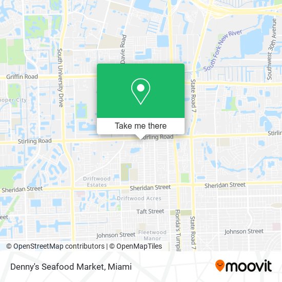Denny's Seafood Market map