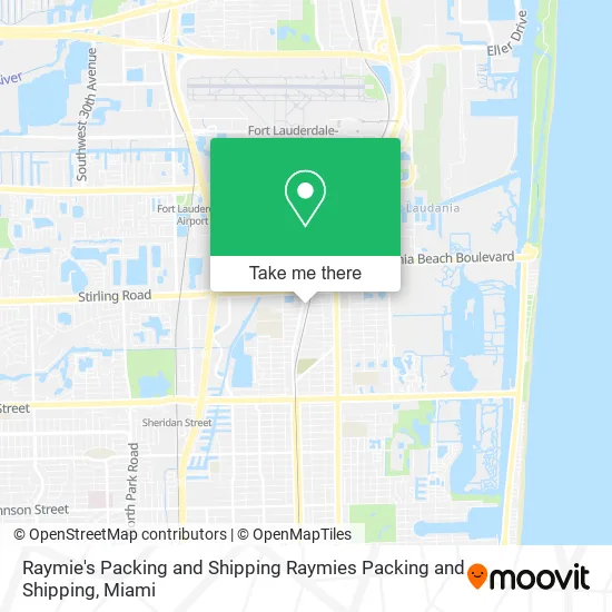 Raymie's Packing and Shipping Raymies Packing and Shipping map