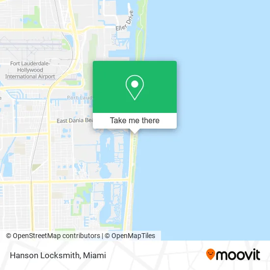 Hanson Locksmith map