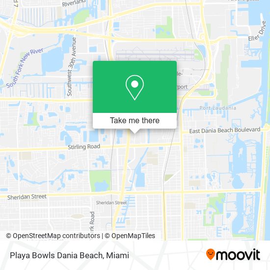 Playa Bowls Dania Beach map