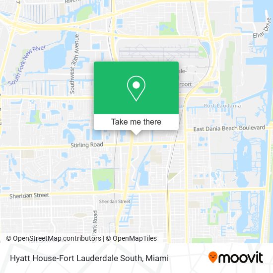 Hyatt House-Fort Lauderdale South map