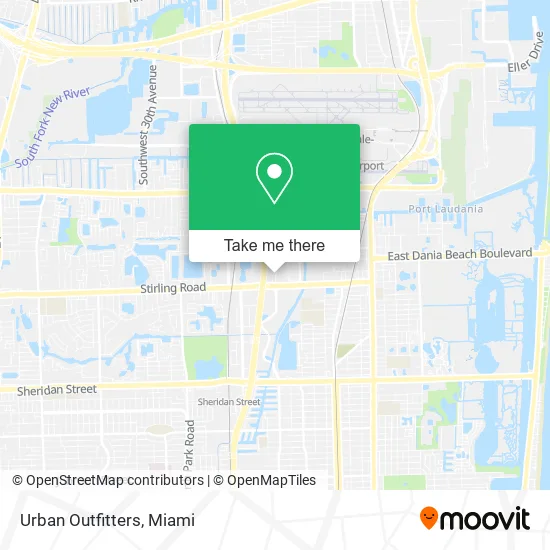 Urban Outfitters map