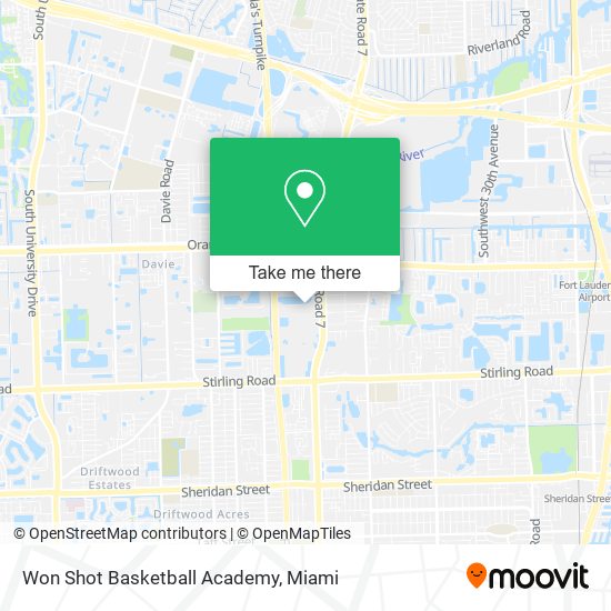 Won Shot Basketball Academy map