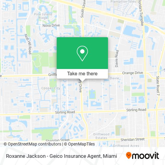 Mapa de Roxanne Jackson - Geico Insurance Agent