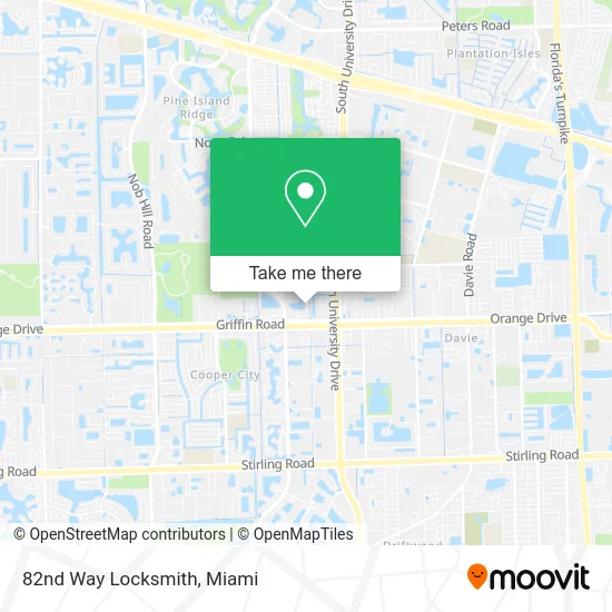 82nd Way Locksmith map