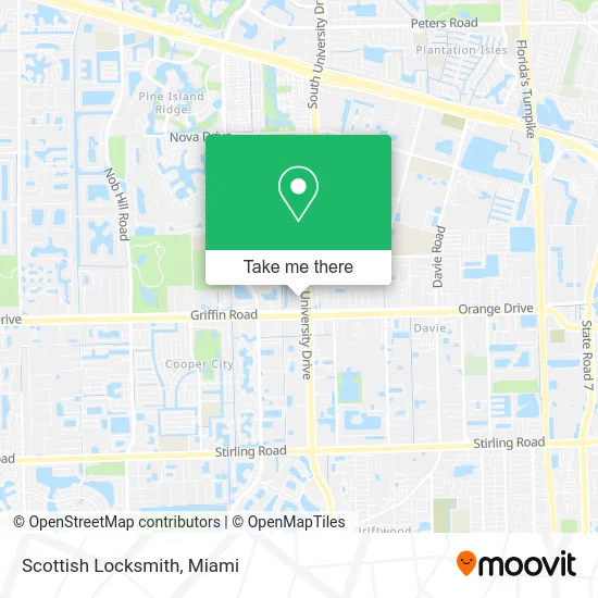 Scottish Locksmith map