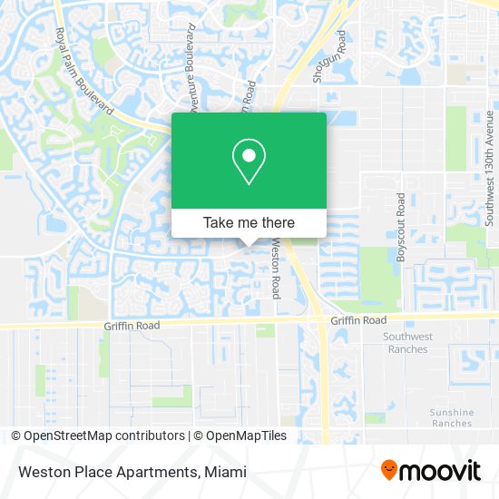 Mapa de Weston Place Apartments