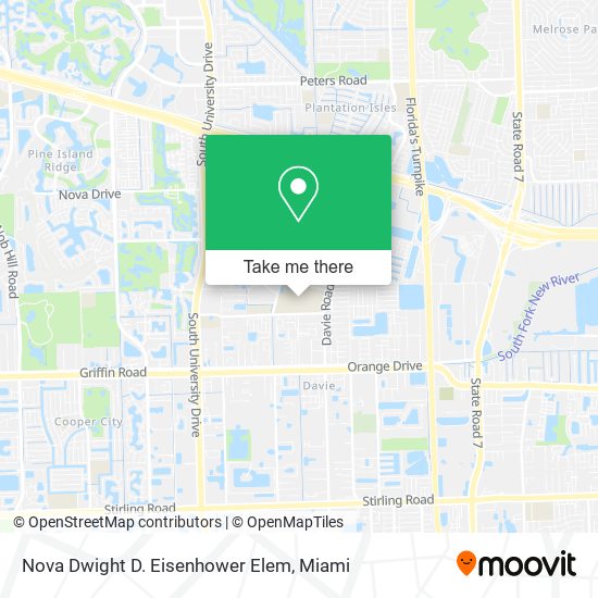 Nova Dwight D. Eisenhower Elem map
