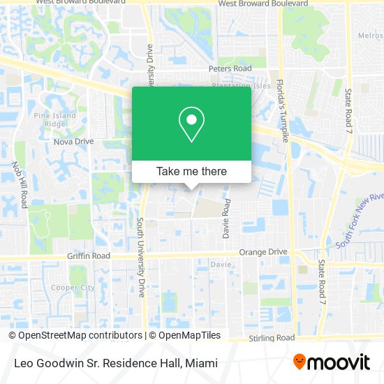 Leo Goodwin Sr. Residence Hall map