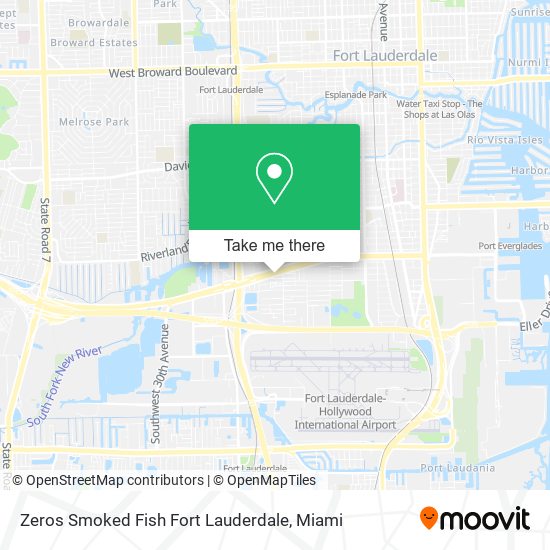 Mapa de Zeros Smoked Fish Fort Lauderdale