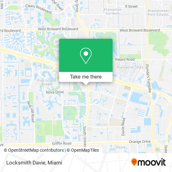 Locksmith Davie map