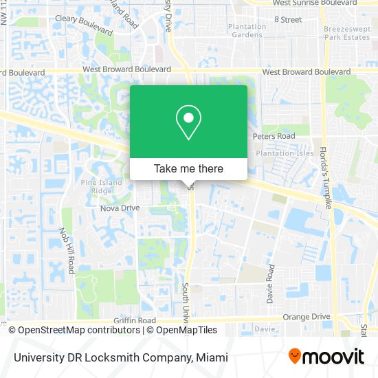 Mapa de University DR Locksmith Company