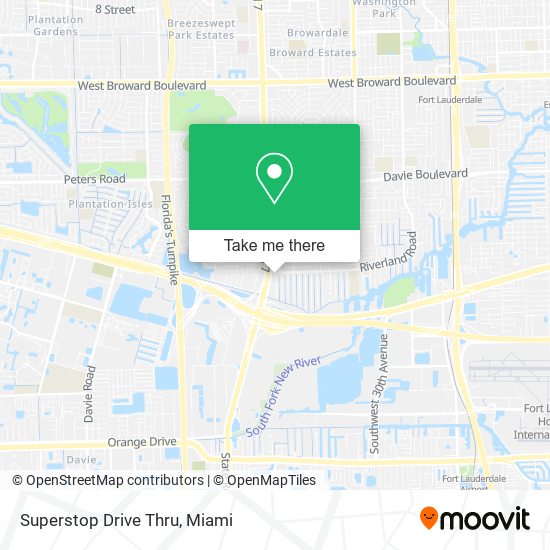 Mapa de Superstop Drive Thru