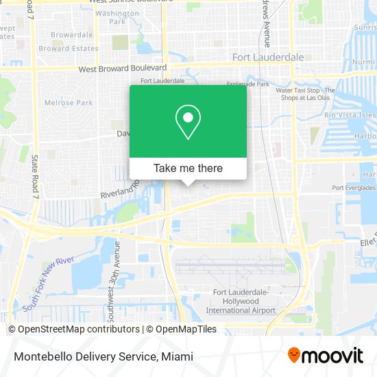 Mapa de Montebello Delivery Service
