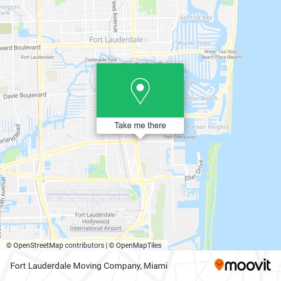 Fort Lauderdale Moving Company map