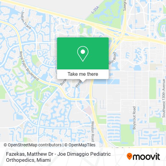 Mapa de Fazekas, Matthew Dr - Joe Dimaggio Pediatric Orthopedics