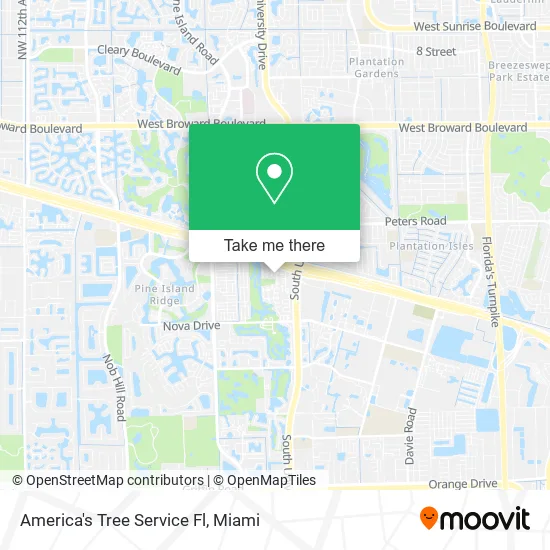 America's Tree Service Fl map