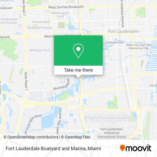 Fort Lauderdale Boatyard and Marina map