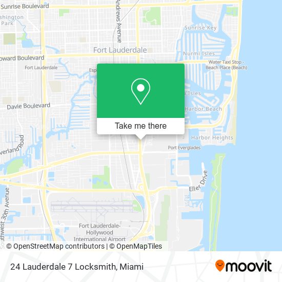 24 Lauderdale 7 Locksmith map