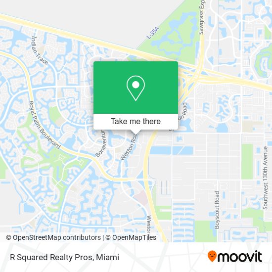 R Squared Realty Pros map