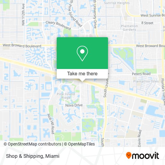 Shop & Shipping map