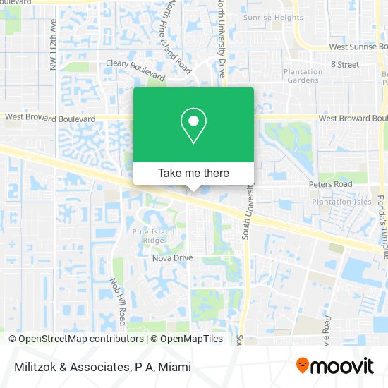 Militzok & Associates, P A map