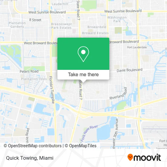Quick Towing map