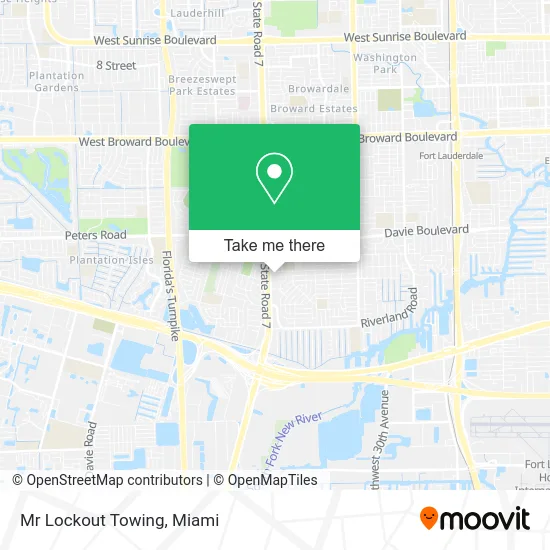 Mr Lockout Towing map