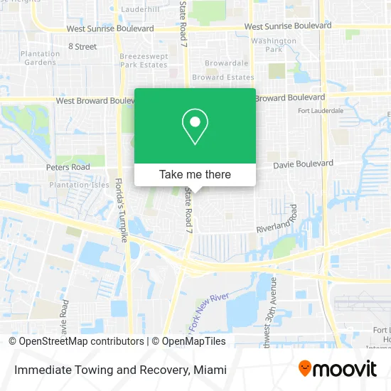 Immediate Towing and Recovery map