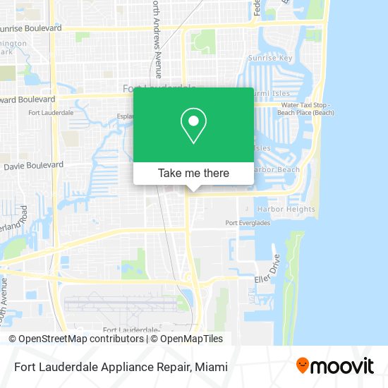 Mapa de Fort Lauderdale Appliance Repair