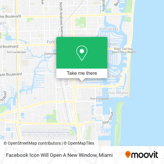Mapa de Facebook Icon Will Open A New Window