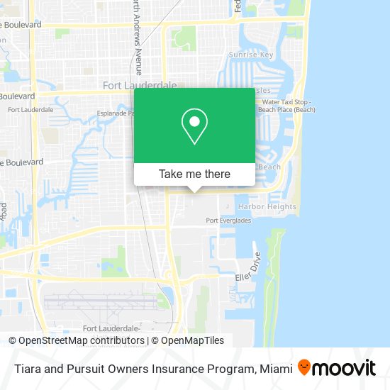 Tiara and Pursuit Owners Insurance Program map
