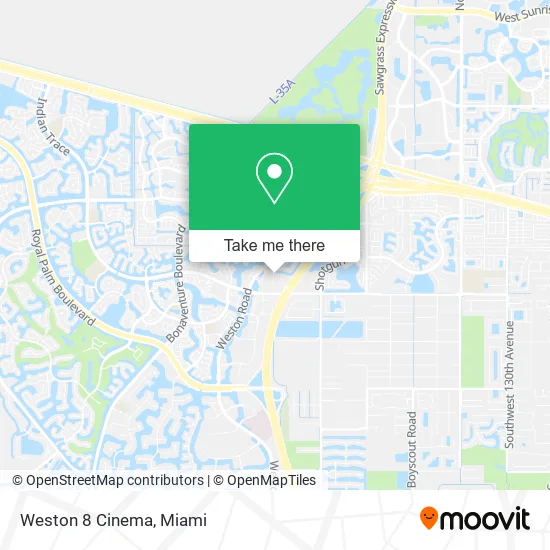 Weston 8 Cinema map