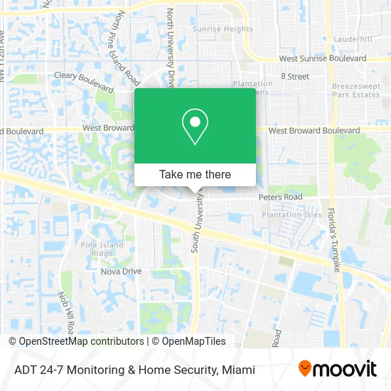 ADT 24-7 Monitoring & Home Security map
