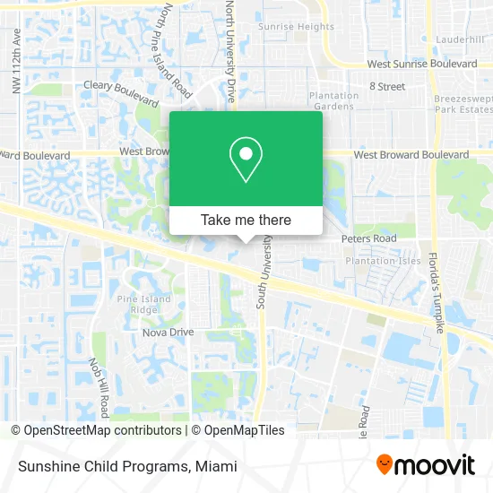 Sunshine Child Programs map