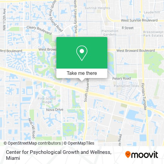 Center for Psychological Growth and Wellness map