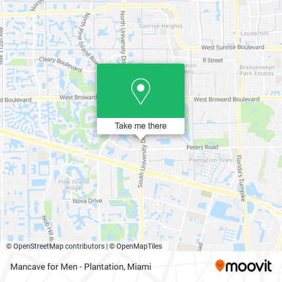 Mancave for Men - Plantation map