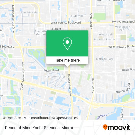 Peace of Mind Yacht Services map