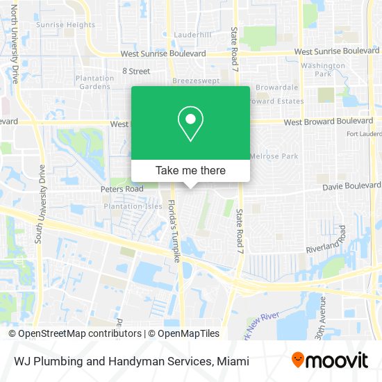 WJ Plumbing and Handyman Services map