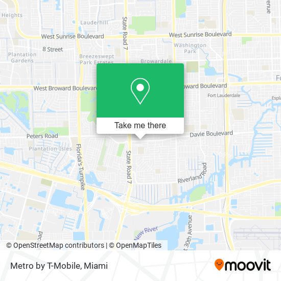 Mapa de Metro by T-Mobile