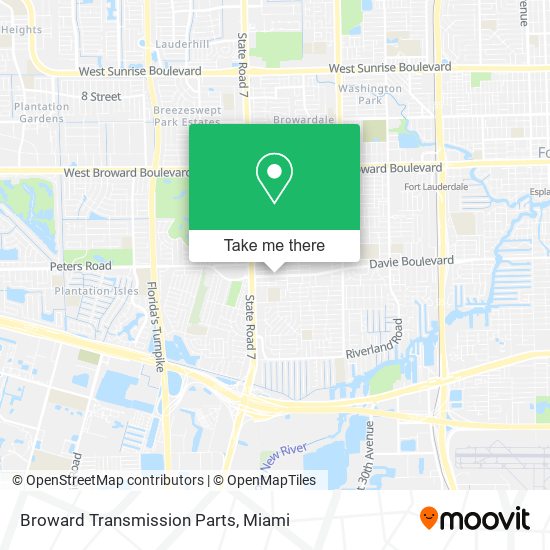 Mapa de Broward Transmission Parts