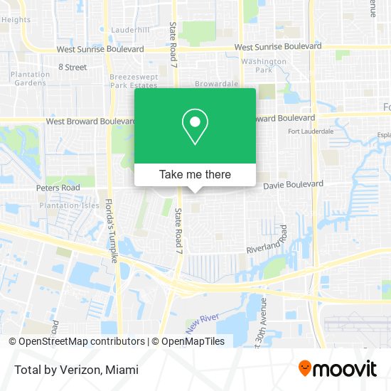 Total by Verizon map